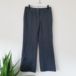 WHBM Speckled Gray Black Flare Leg Legacy Pants 2R